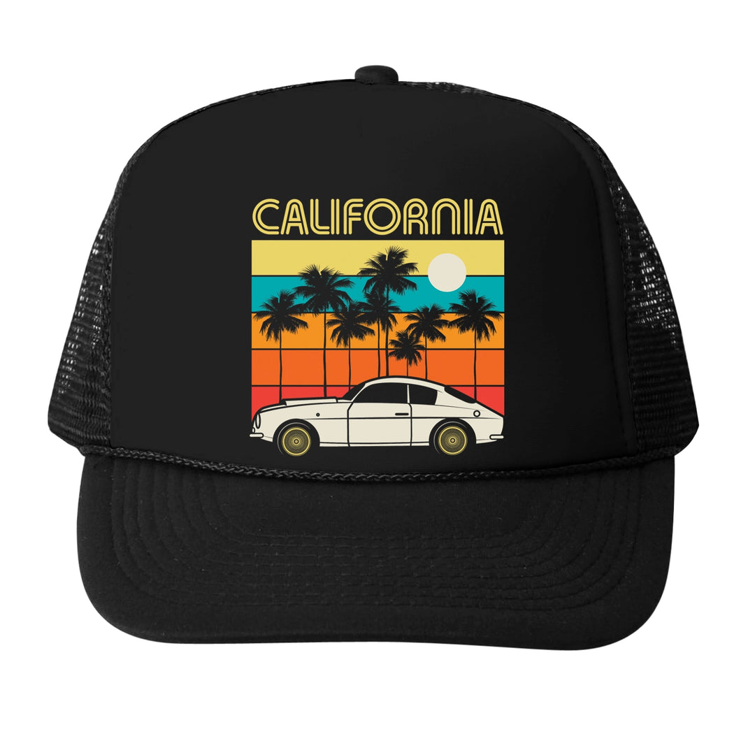 CALIFORNIA Turbo All Black Trucker Hat