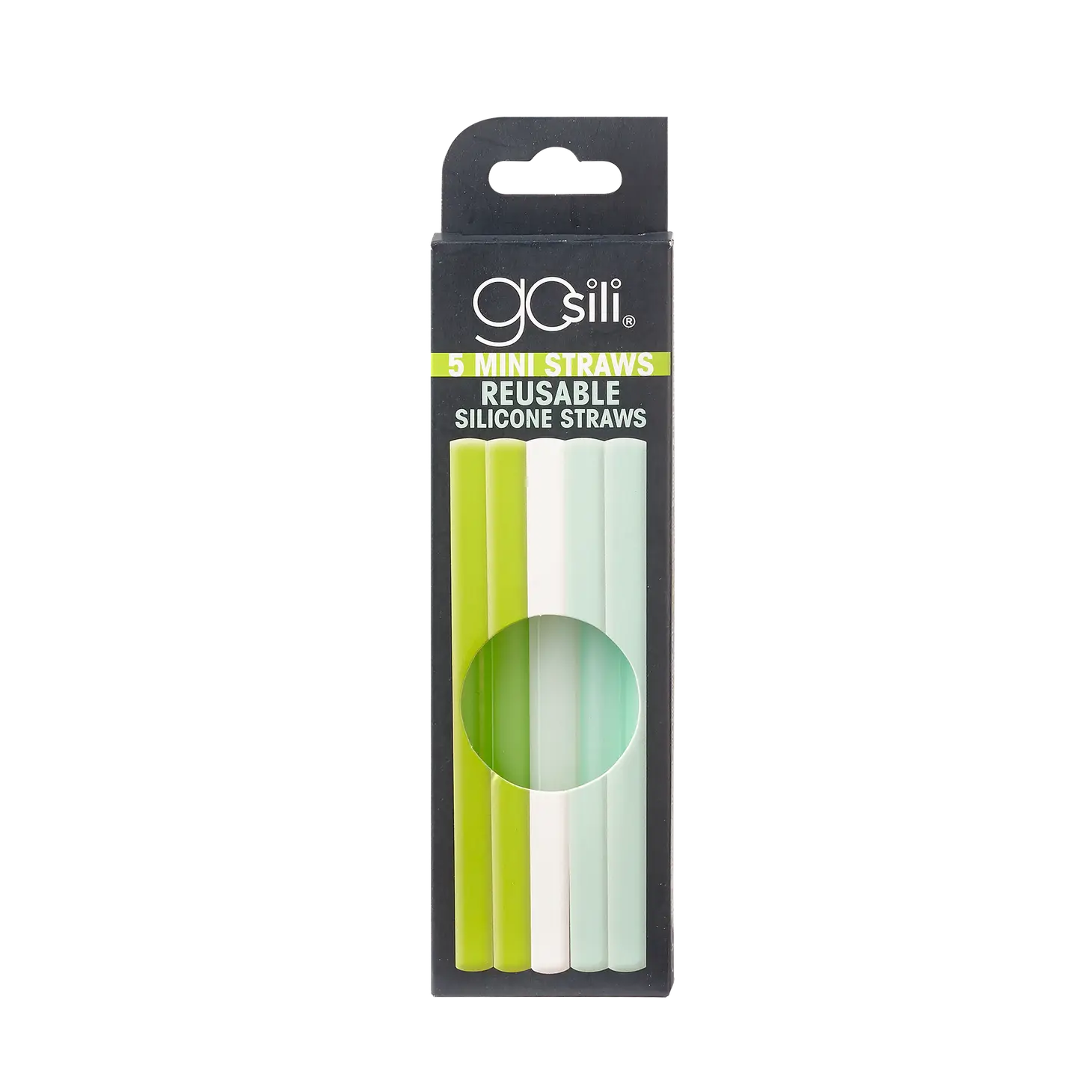  GoSili Universal Silicone Straw Top Lids, Lime/Green