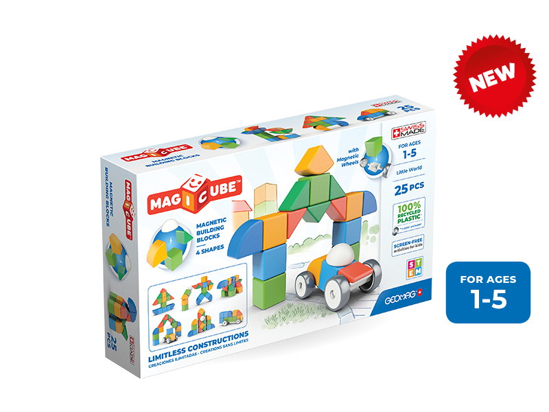 Geomag Magicubes Recycled 25pc/Little world