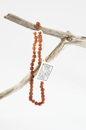 Amber Necklace in Raw Cognac 12"