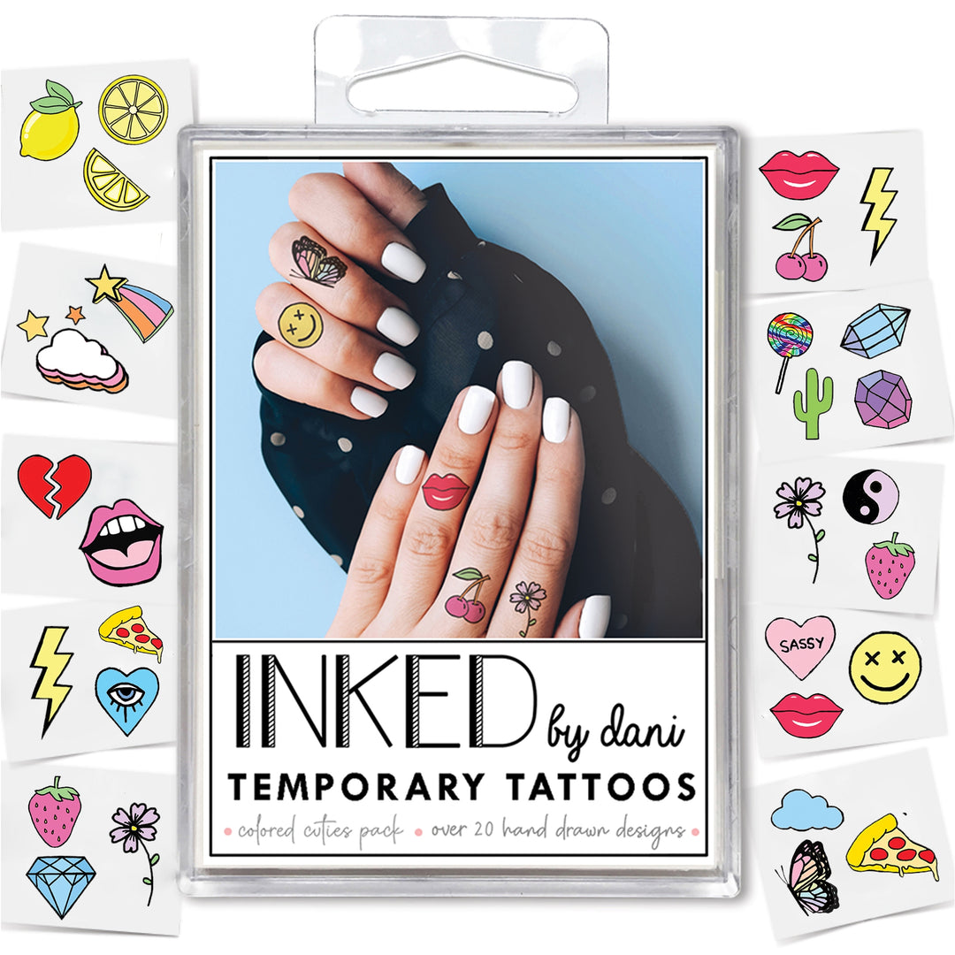 INKED Temporary Tattoos Colored